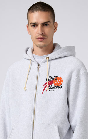 Sweatshirt à capuche zippé en molleton Reverse Weave - Hommes Dukes Cupboard x Champion