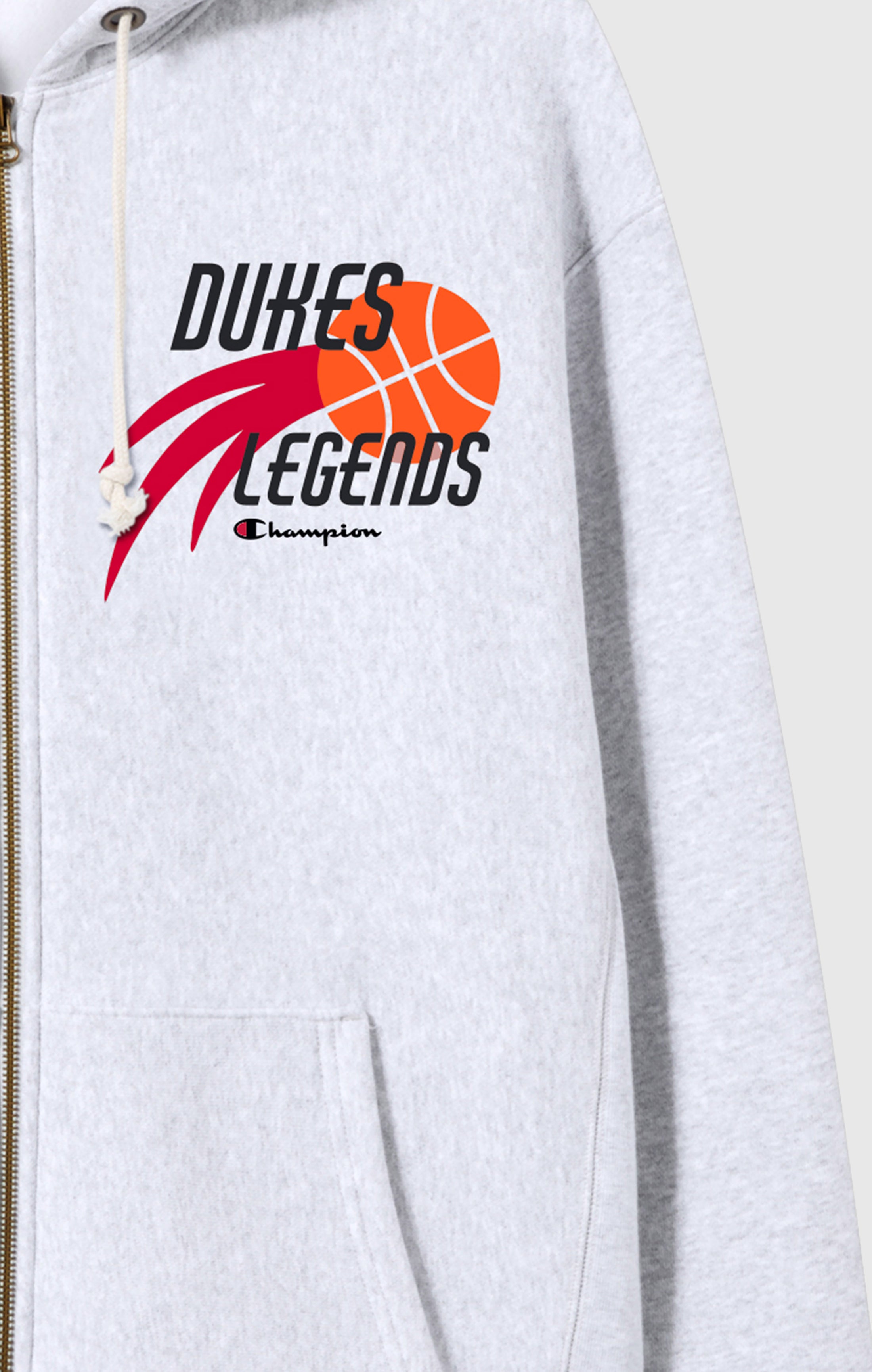 Sweatshirt à capuche zippé en molleton Reverse Weave - Hommes Dukes Cupboard x Champion