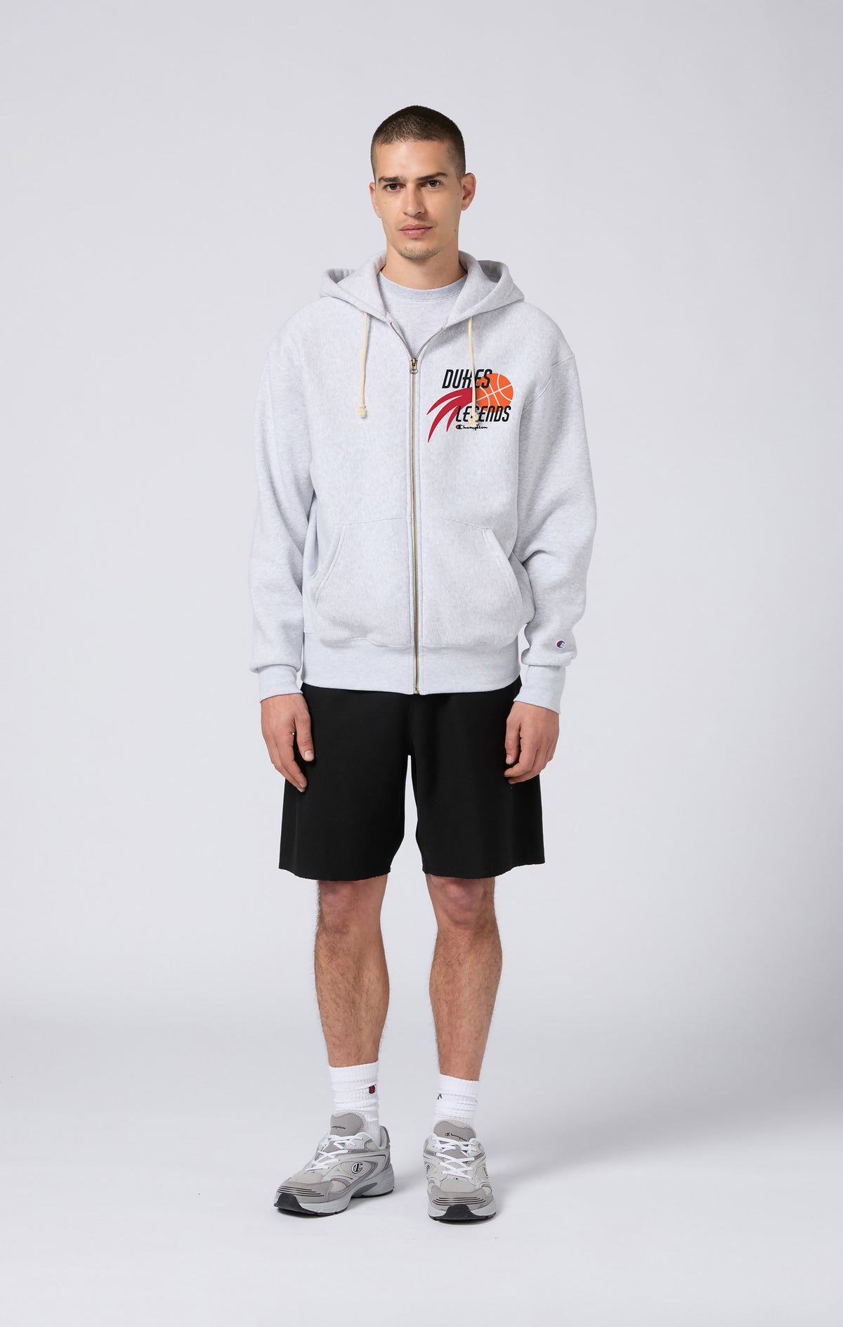 Sweatshirt à capuche zippé en molleton Reverse Weave - Hommes Dukes Cupboard x Champion
