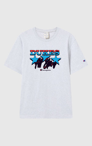 Oversized Men's T-Shirt in Heavy Cotton Dukes Cupboard x Champion