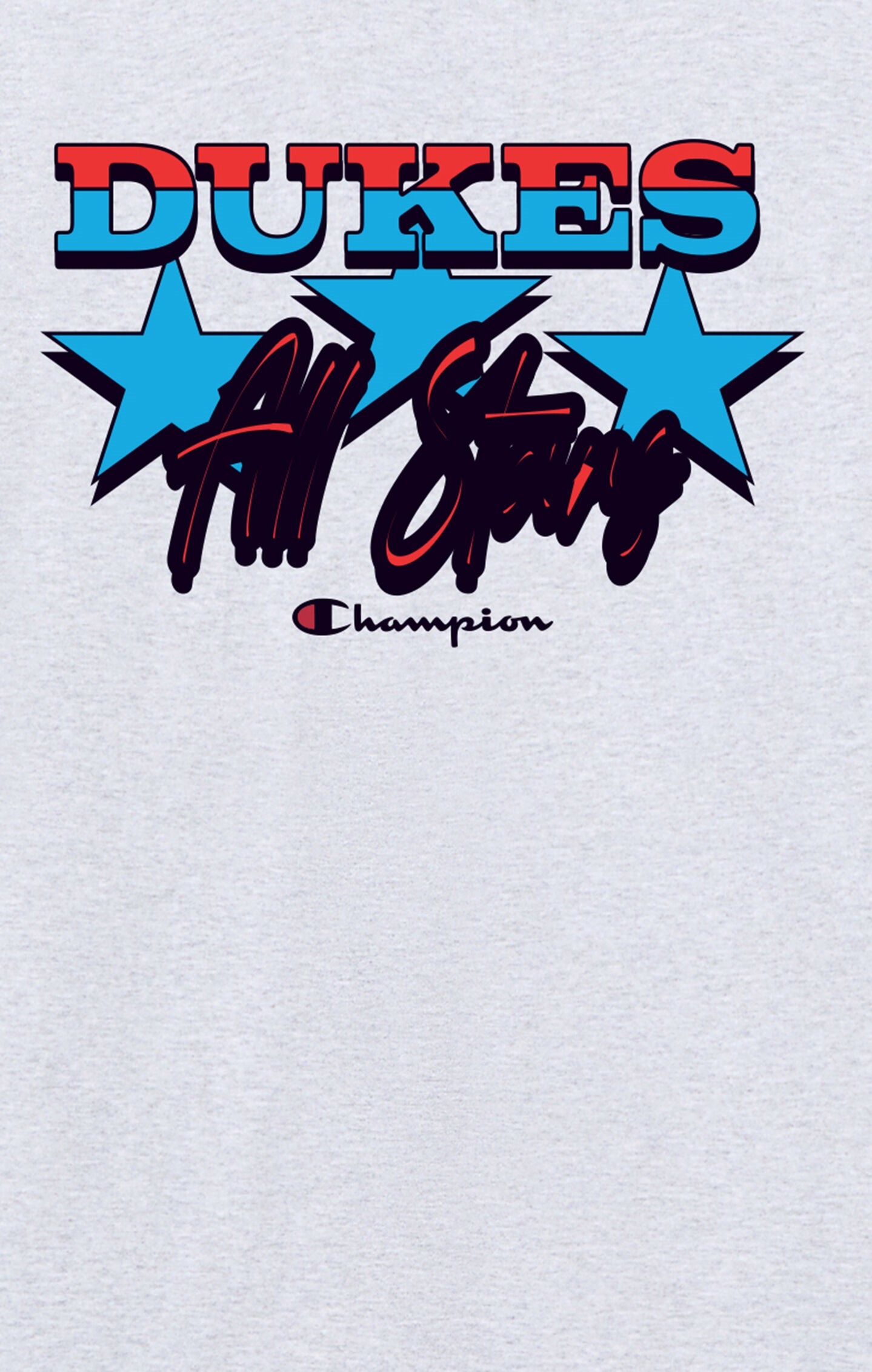 Oversized Men's T-Shirt in Heavy Cotton Dukes Cupboard x Champion