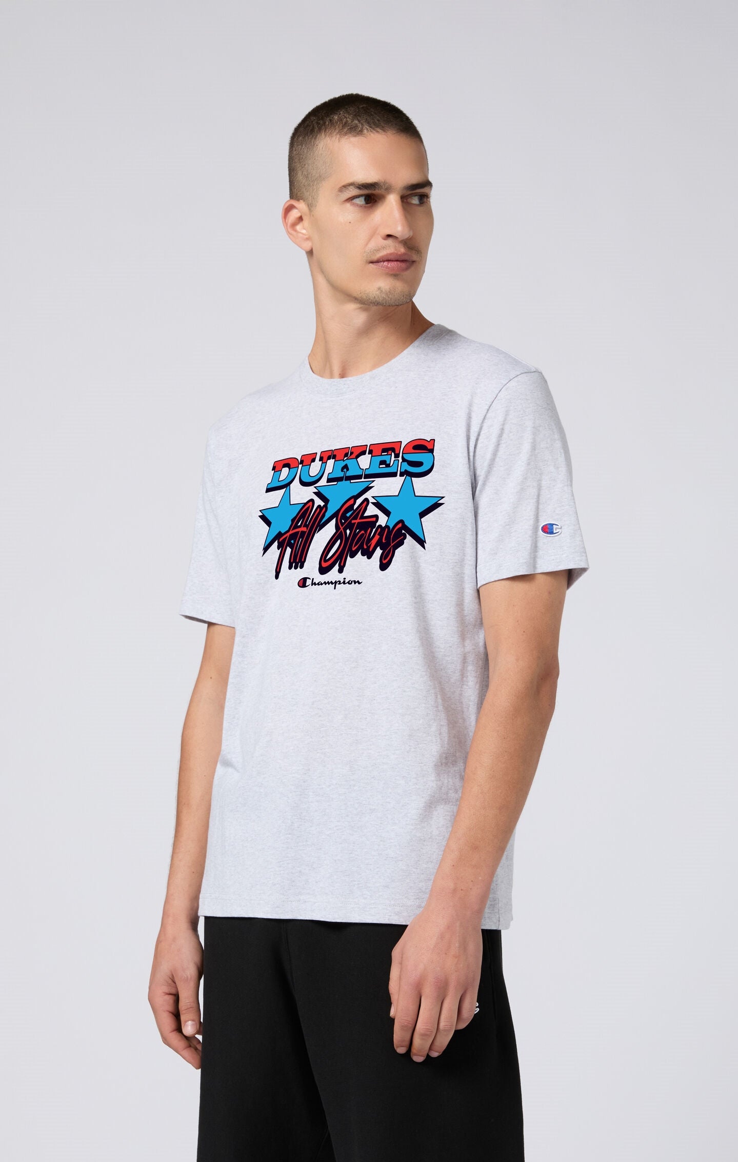 Oversized Men's T-Shirt in Heavy Cotton Dukes Cupboard x Champion