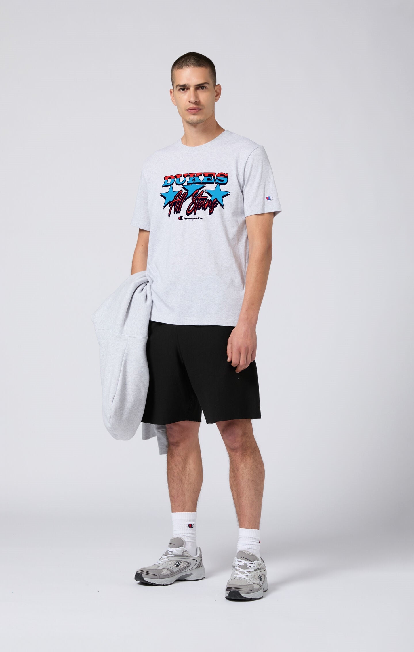 Oversized Men's T-Shirt in Heavy Cotton Dukes Cupboard x Champion