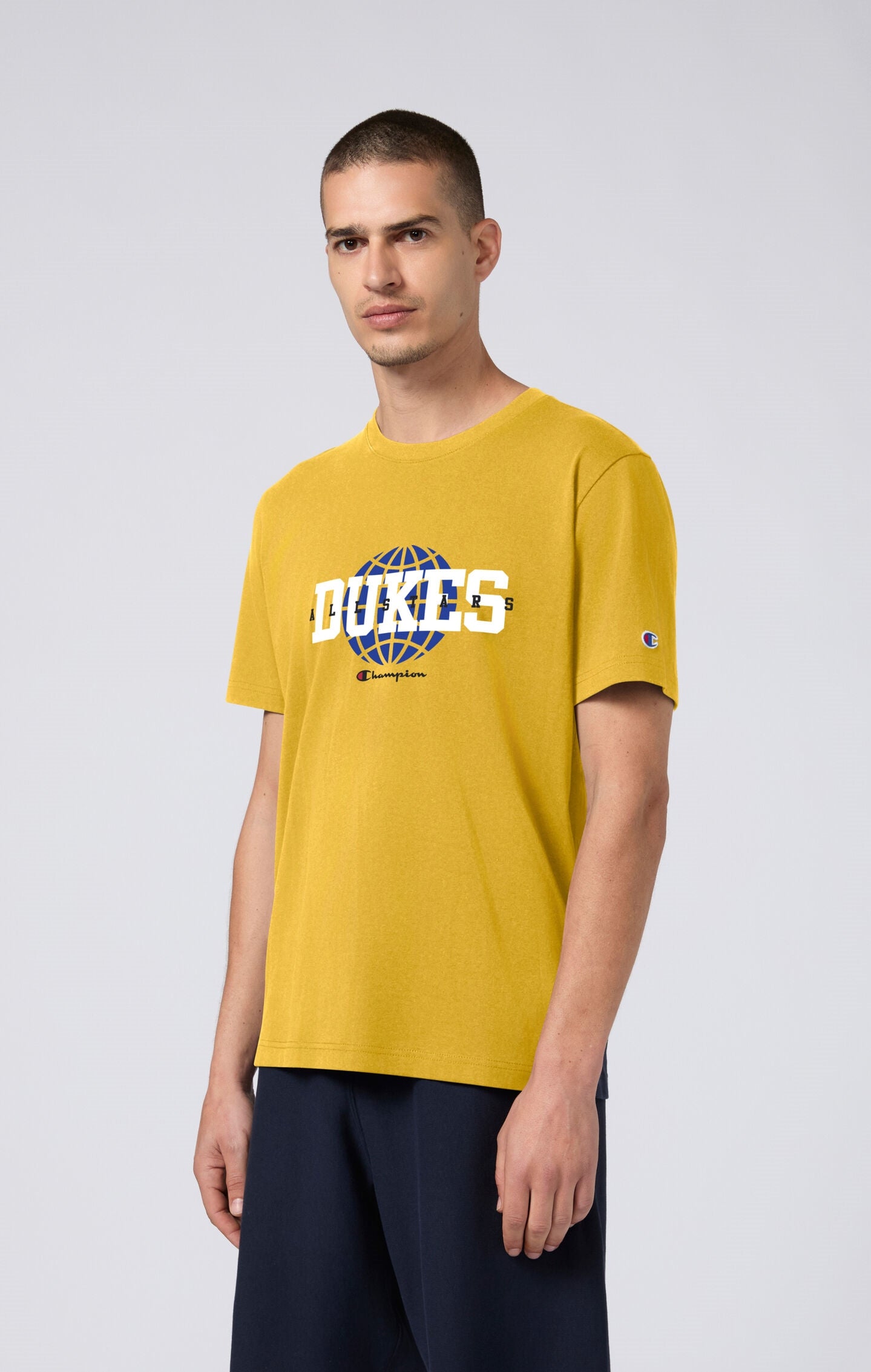 Weites Herren-T-Shirt aus Schwerem Baumwollstoff