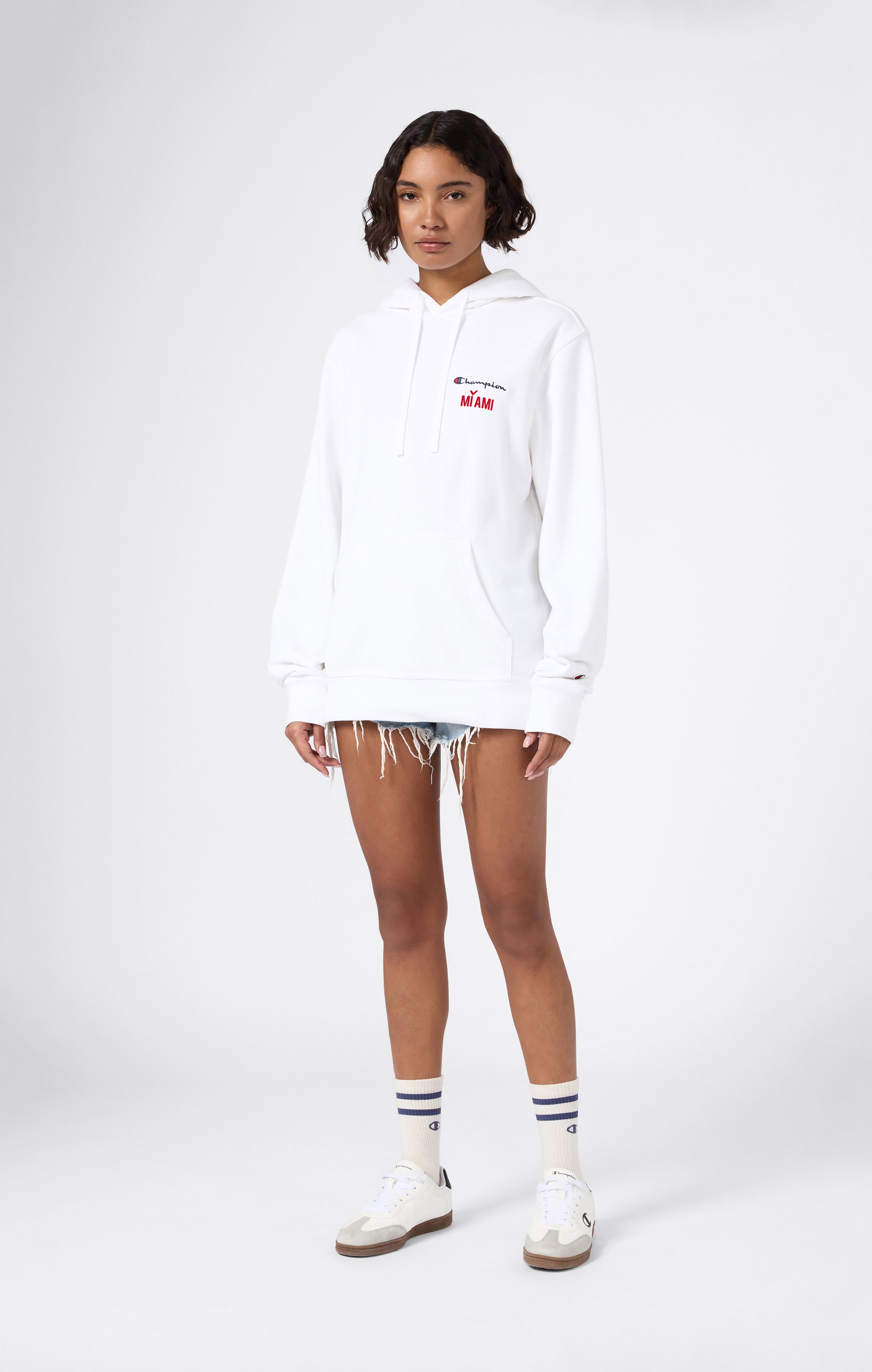 Felpa Slim Fit Leggera con cappuccio Champion x MI AMI