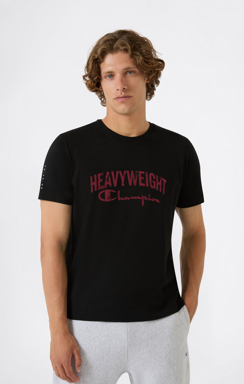 Champion X Aspinall Men's T-Shirt in Heavy Cotton Black champion x