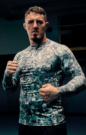 Herren Kompressionsshirt Langarm Combat