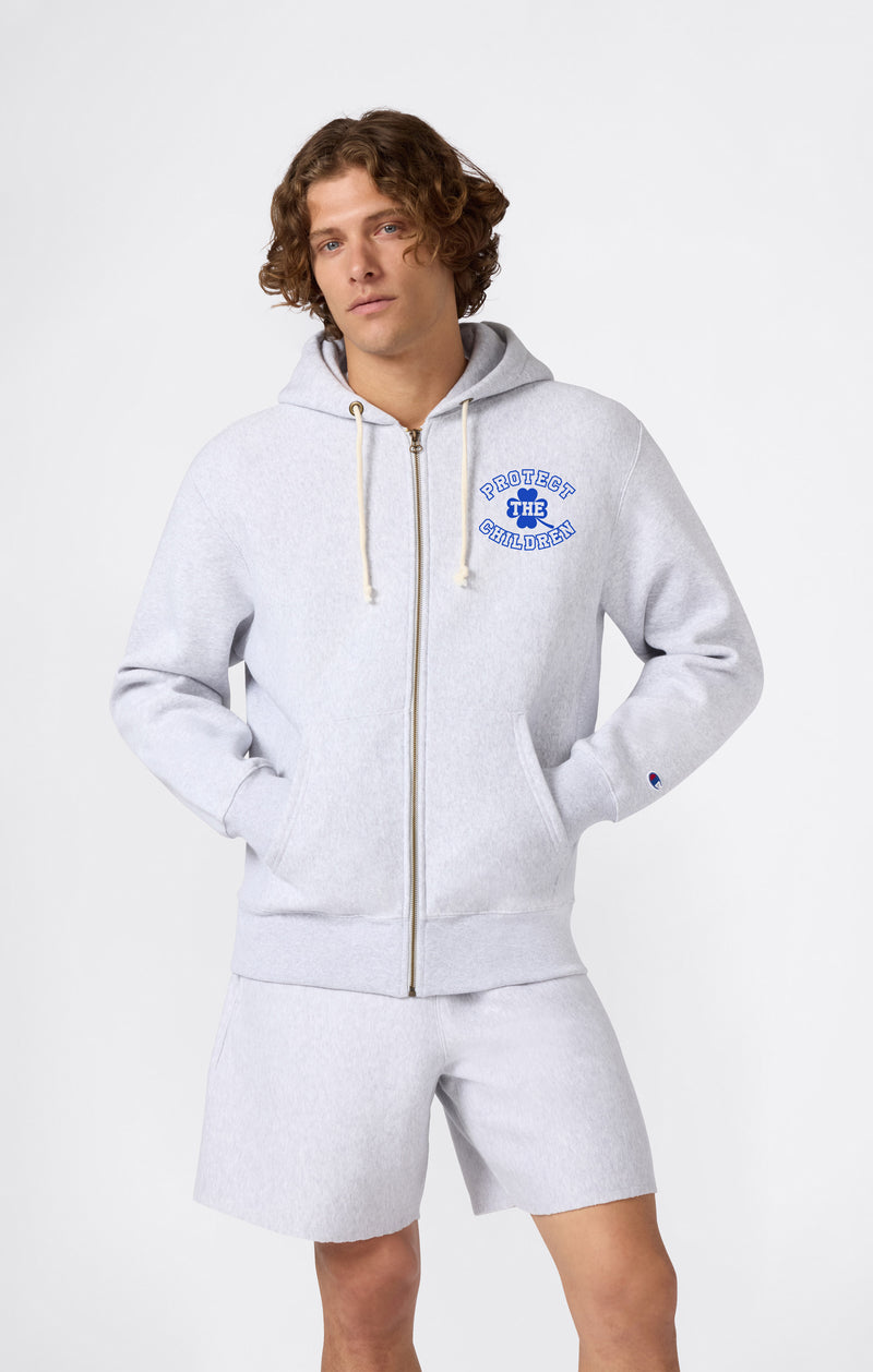 Full Zip Hoodie Grey Champion Reverse Weave Hoodie Champion Men's