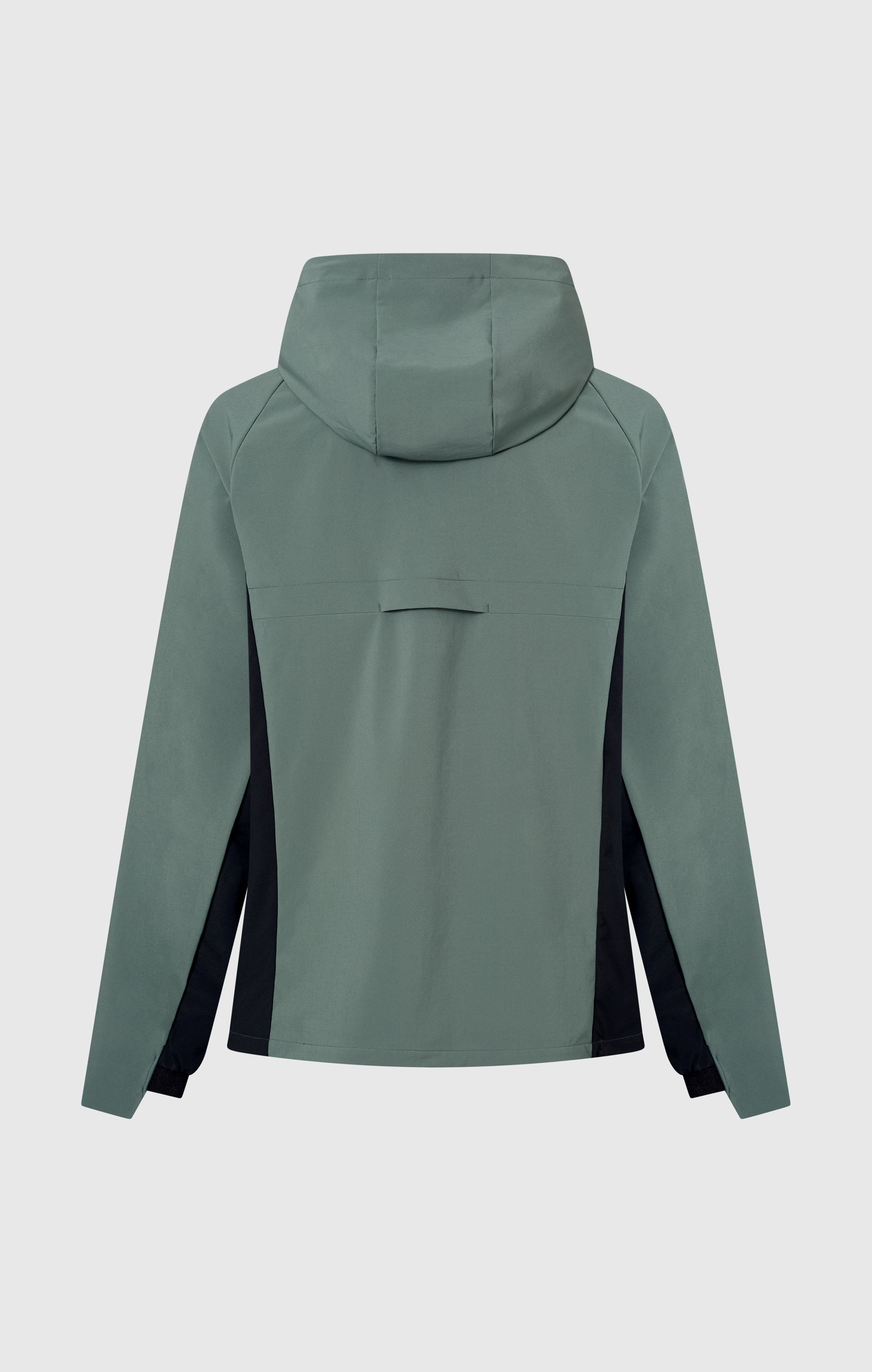 Men’s Stretch Woven Nylon Hooded Track Top Slim Fit