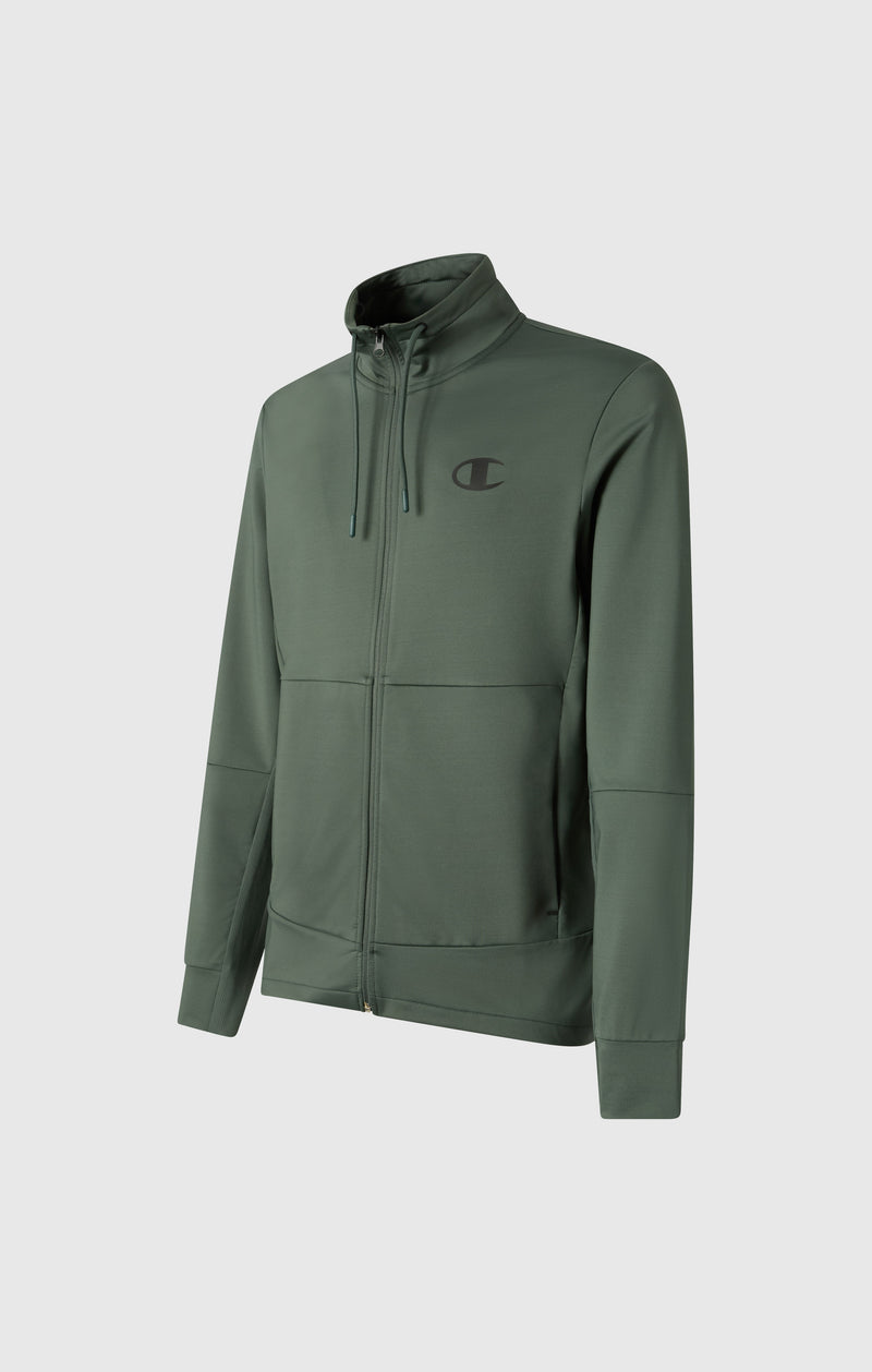 Men's Slim Fit Full-Zip Stretch Poly Hoodie