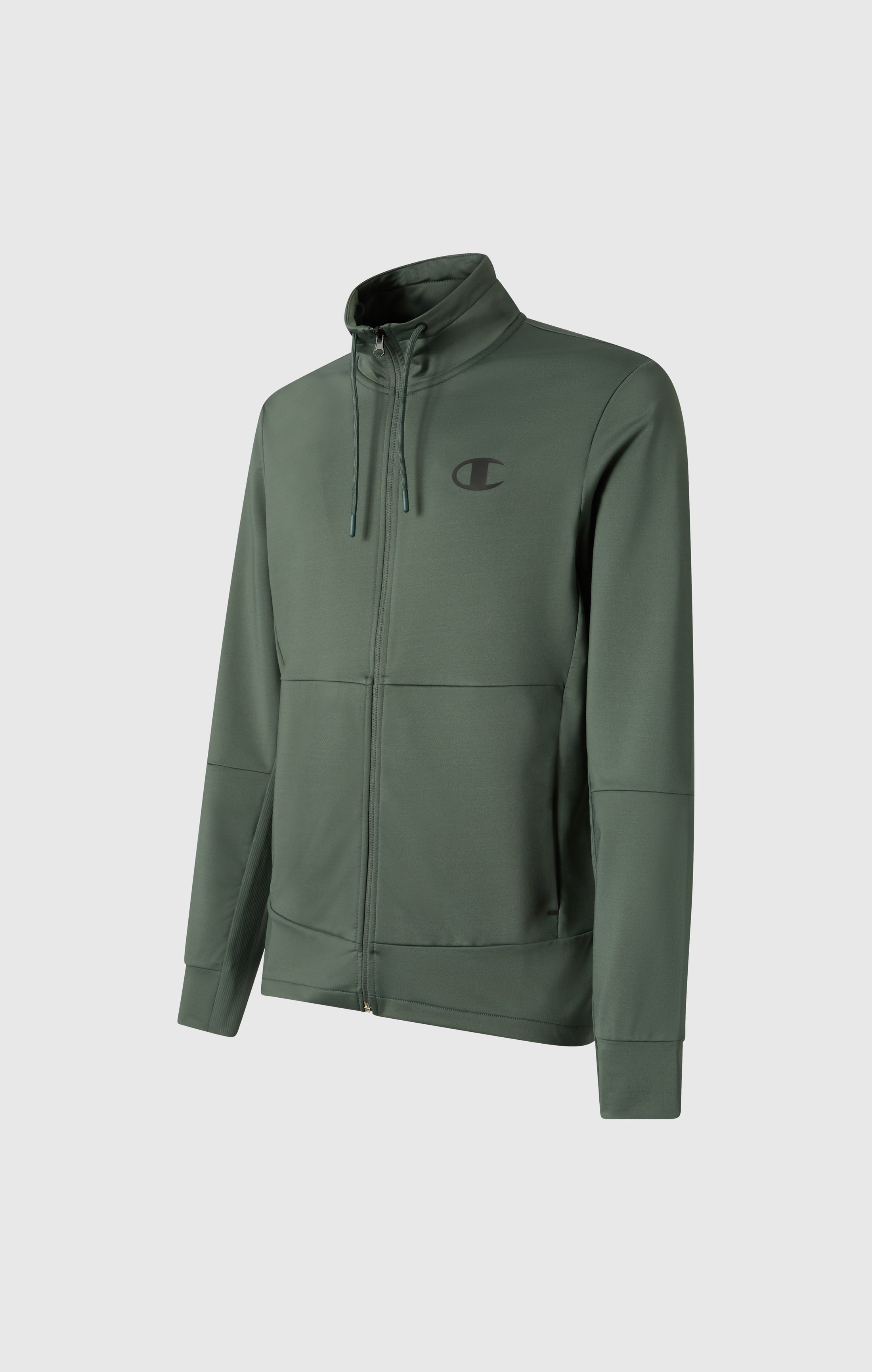 Men's Slim Fit Full-Zip Stretch Poly Hoodie