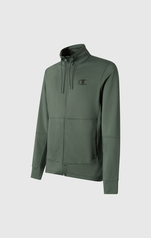 Men's Slim Fit Full-Zip Stretch Poly Hoodie