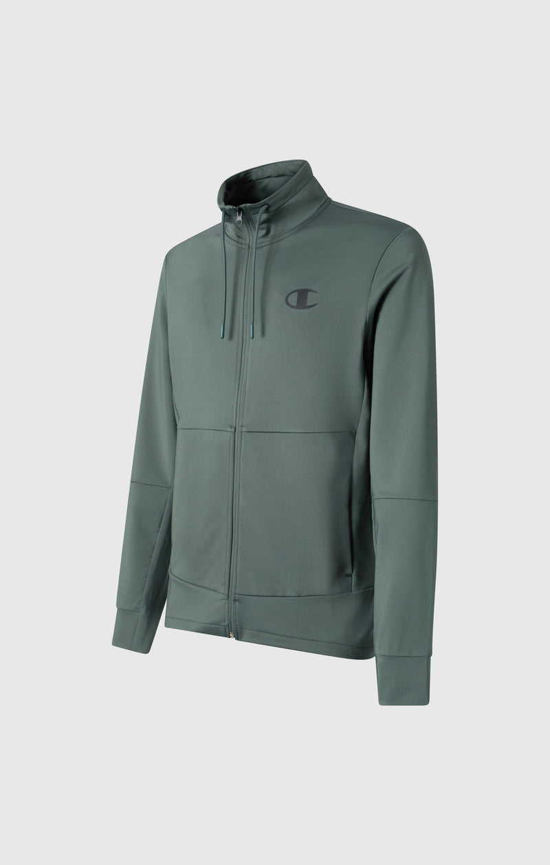 Men's Slim Fit Full-Zip Stretch Poly Hoodie