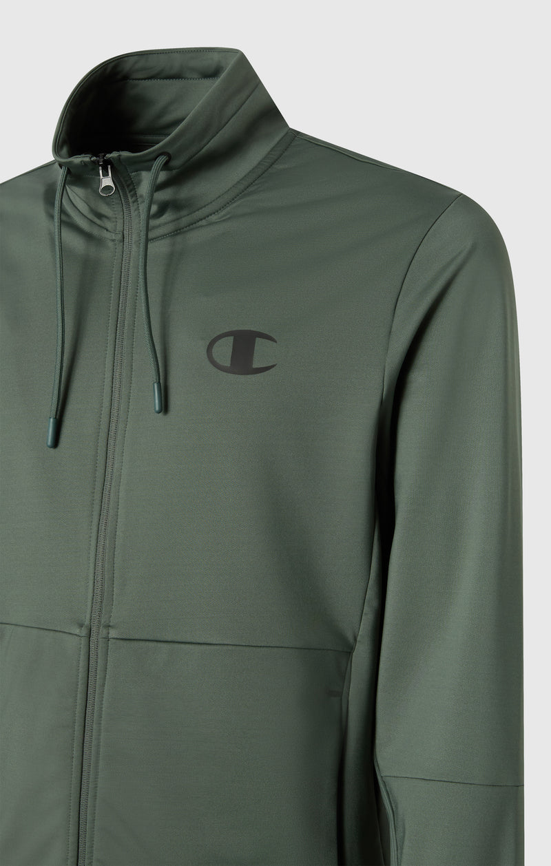 Men's Slim Fit Full-Zip Stretch Poly Hoodie