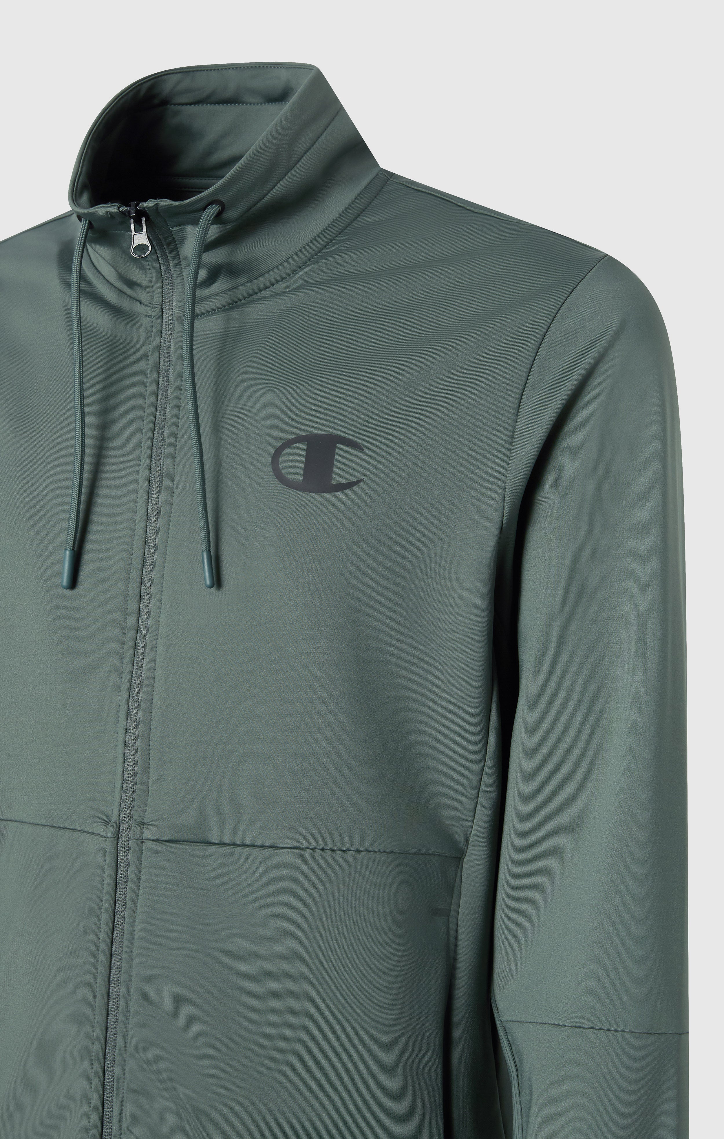 Men's Slim Fit Full-Zip Stretch Poly Hoodie