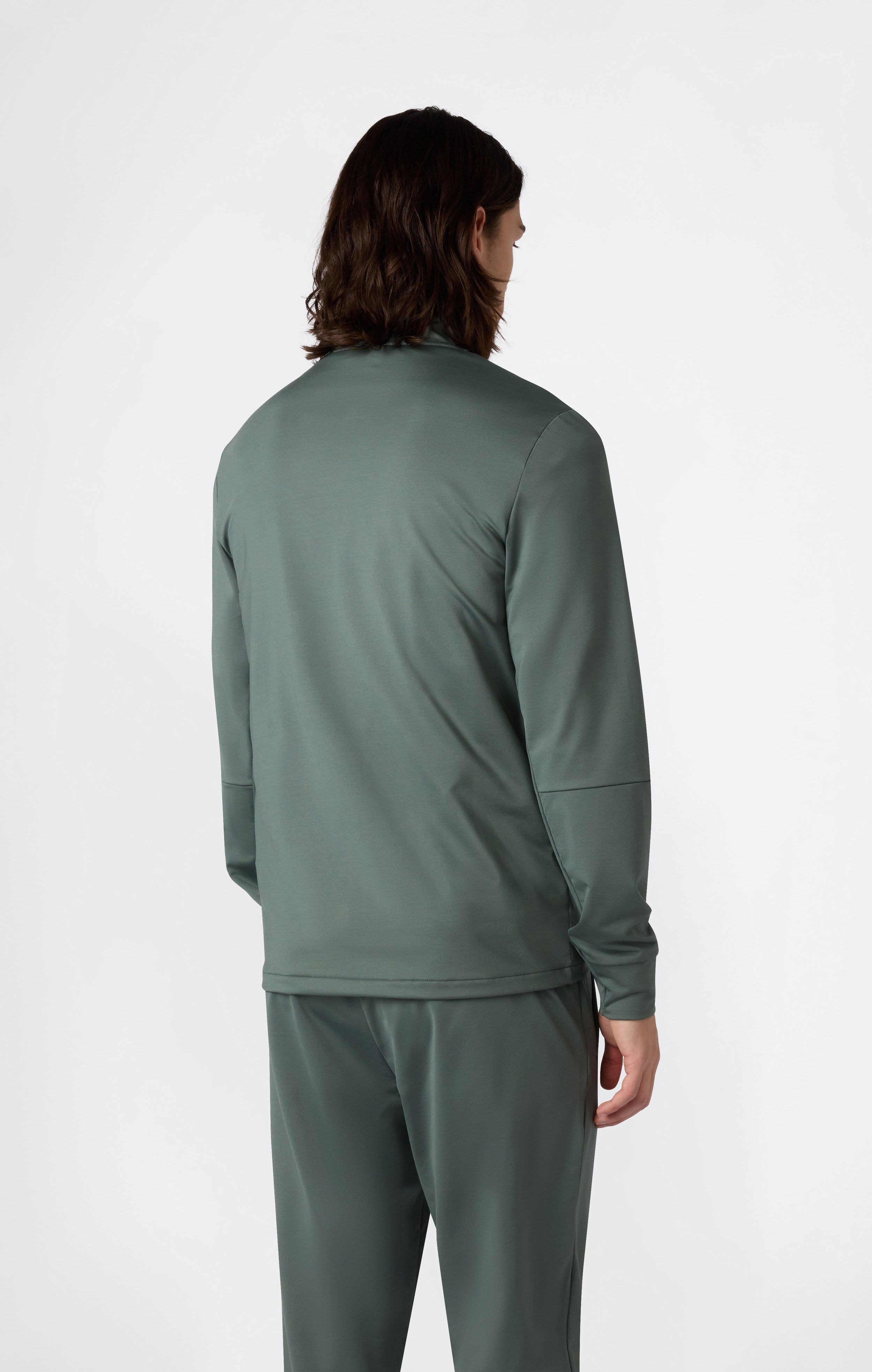Men's Slim Fit Full-Zip Stretch Poly Hoodie