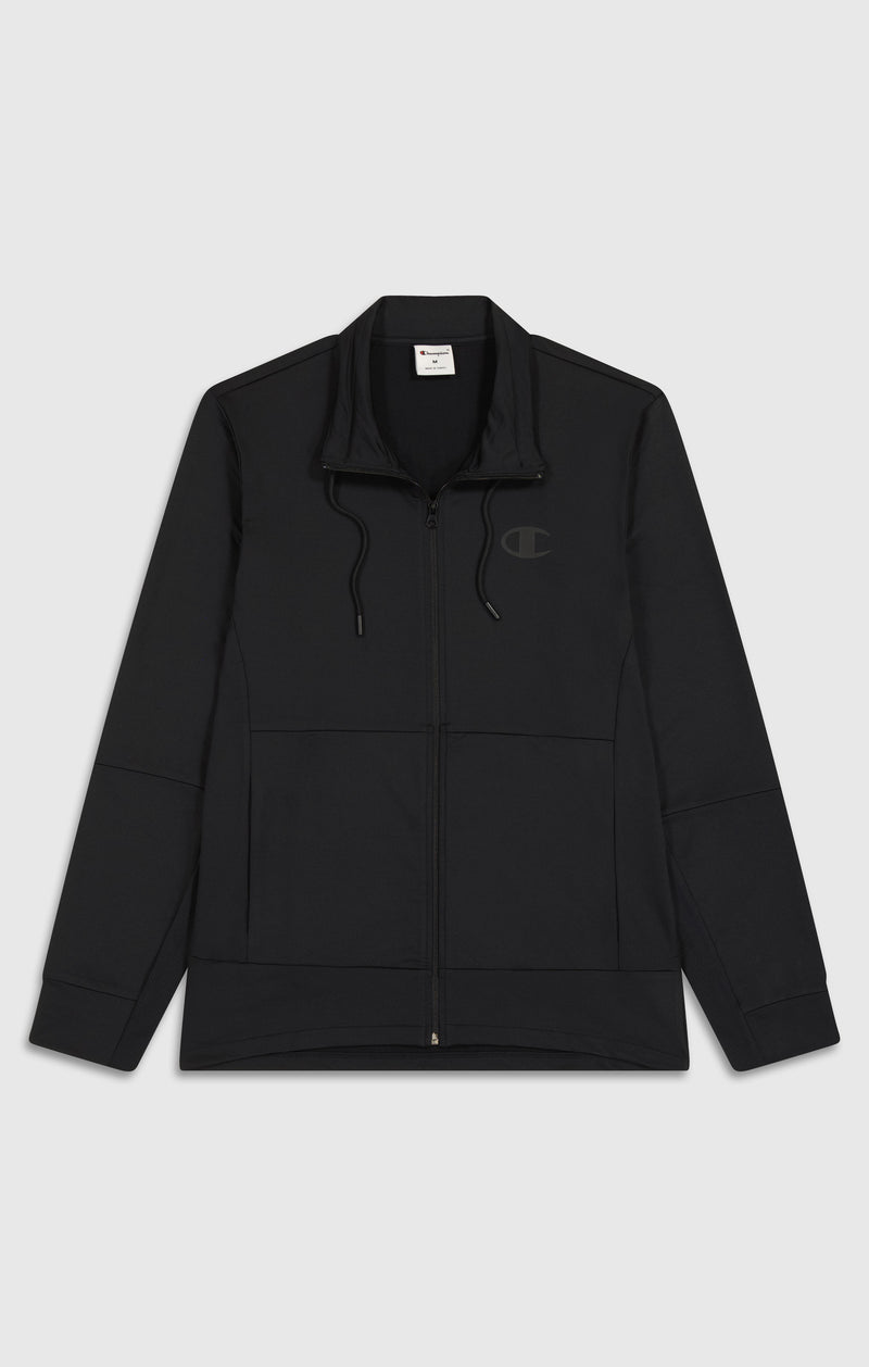 Men's Slim Fit Full-Zip Stretch Poly Hoodie