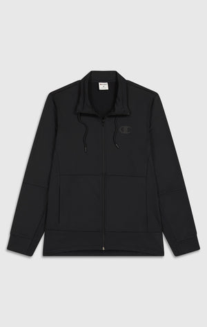 Men's Slim Fit Full-Zip Stretch Poly Hoodie