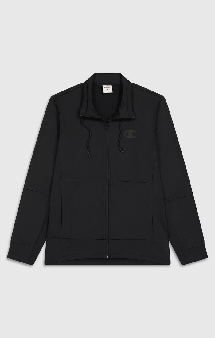 Men's Slim Fit Full-Zip Stretch Poly Hoodie