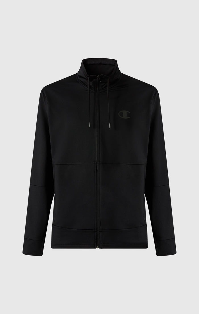 Felpa con Zip Intera Stretch Poly Slim Fit Uomo