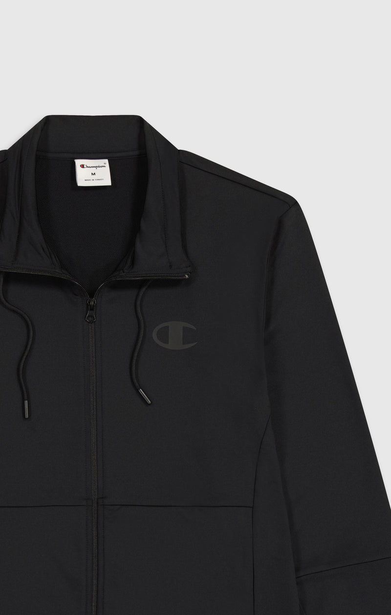 Men's Slim Fit Full-Zip Stretch Poly Hoodie