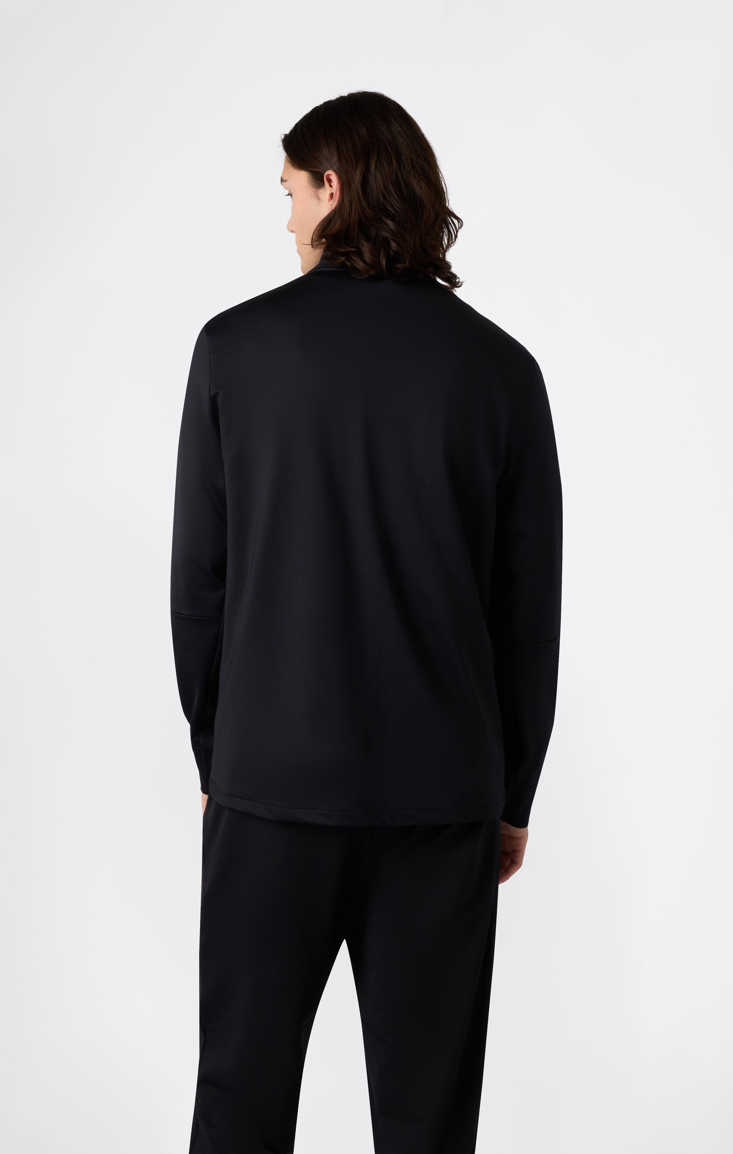 Sudadera con Capucha de Poliéster Elástico Hombre Slim Fit con Cremallera Completa