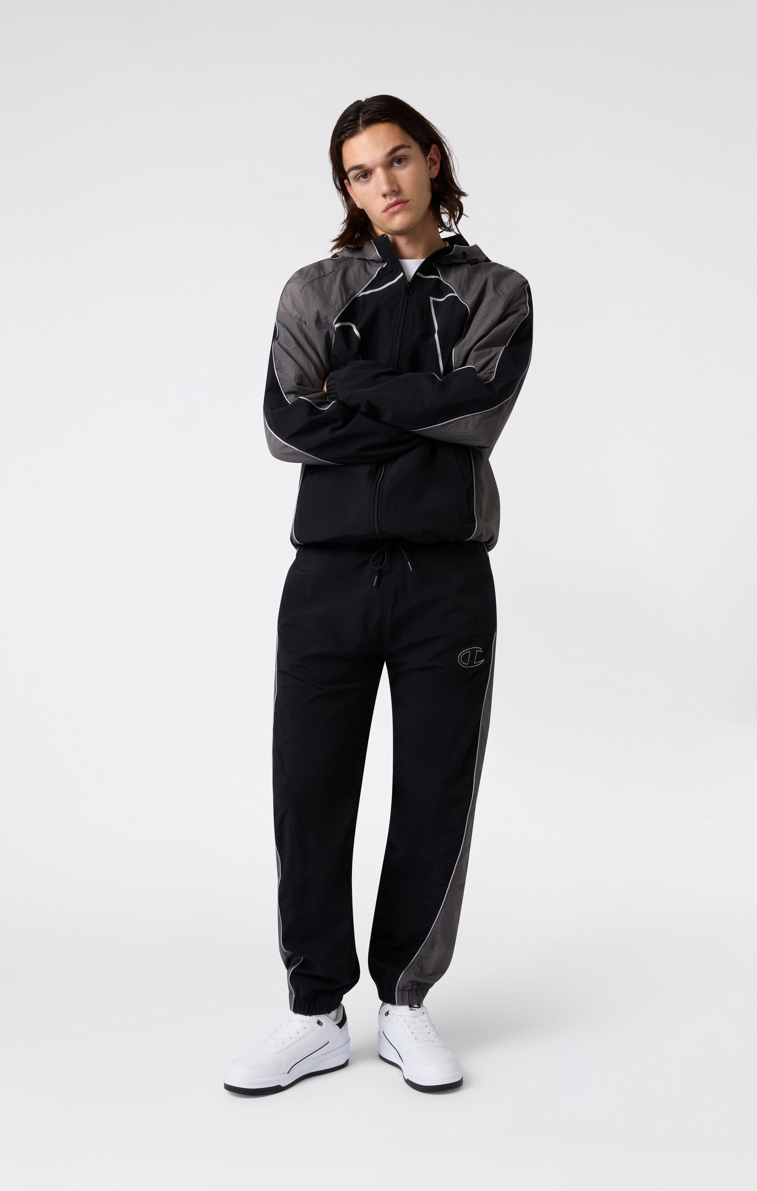 Men's Loose Fit Woven Nylon Pants