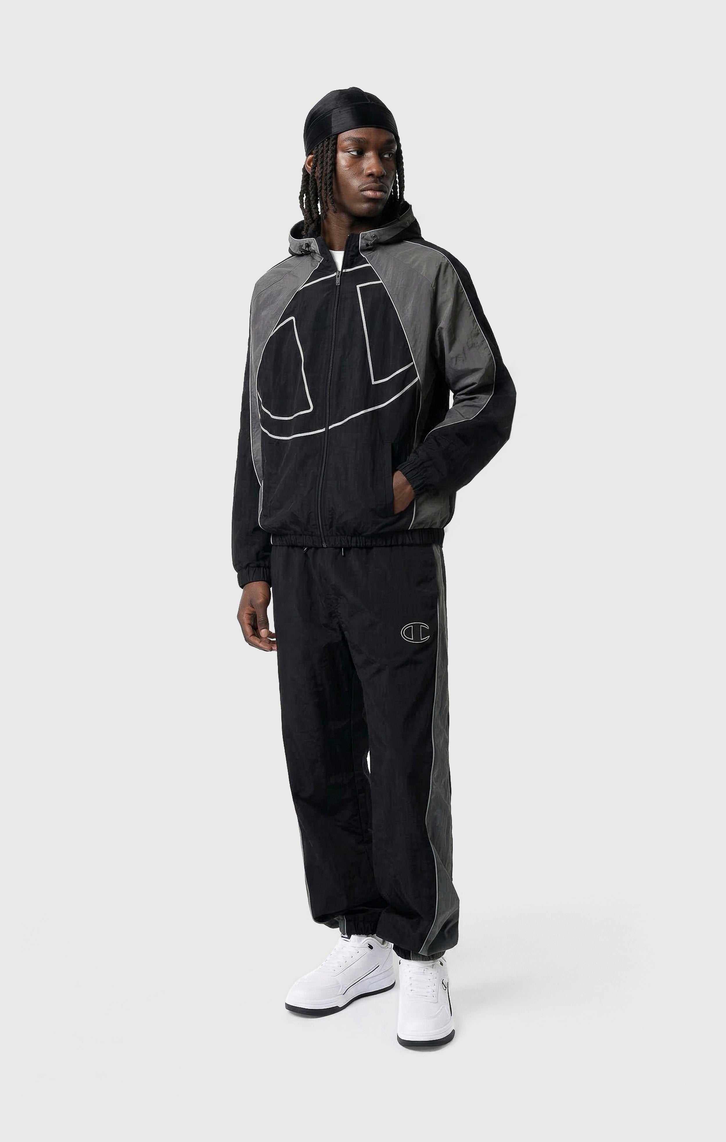 Pantalon Loose Fit en Nylon Tissé Homme