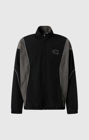 Men's Loose Fit Full-Zip Woven Nylon Jacket