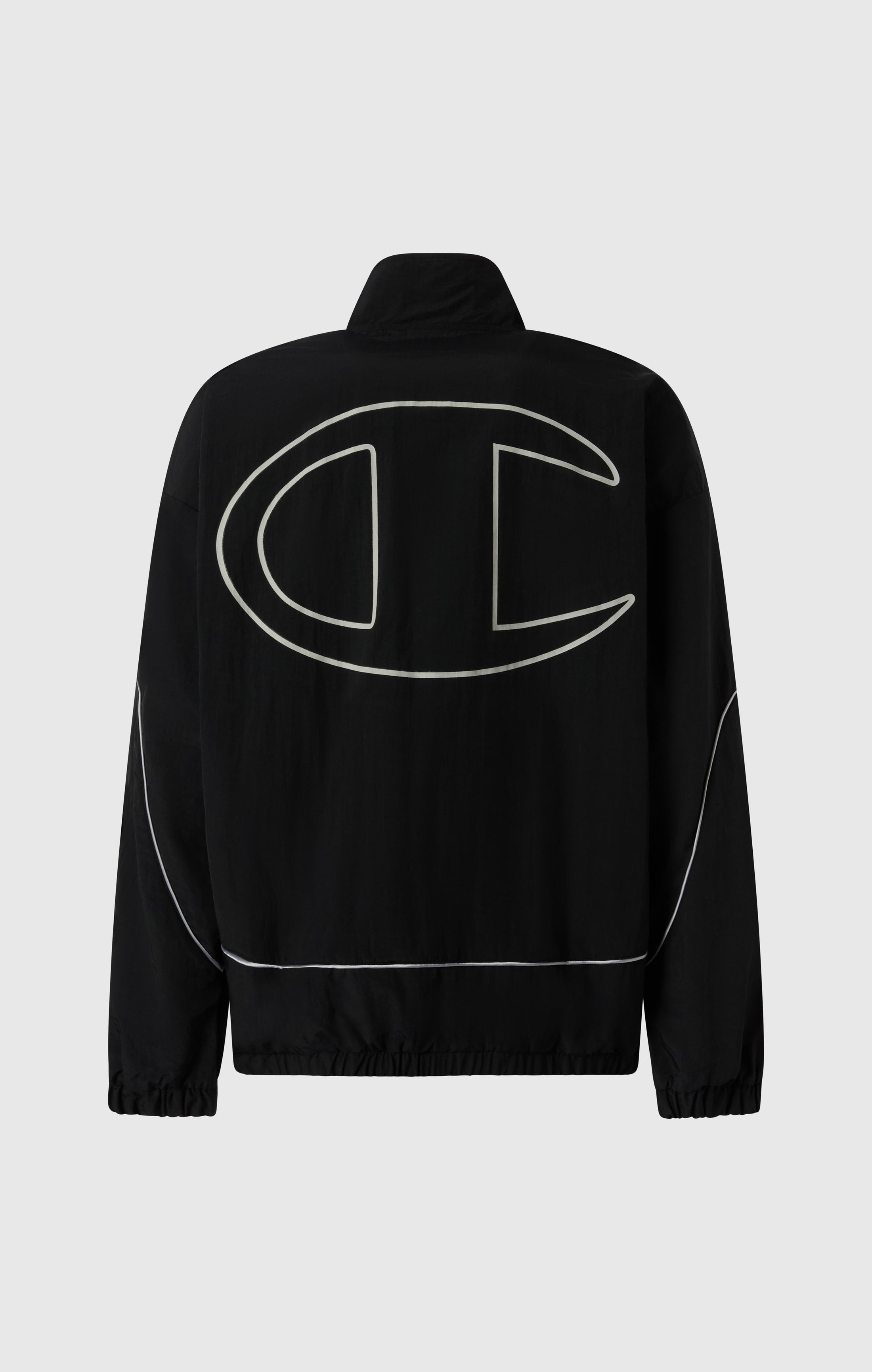 Men's Loose Fit Full-Zip Woven Nylon Jacket