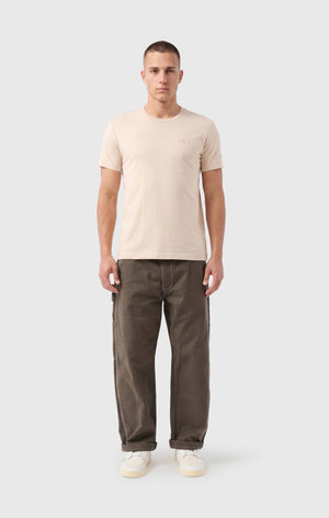 T-shirt Col Rond en Coton pour Homme