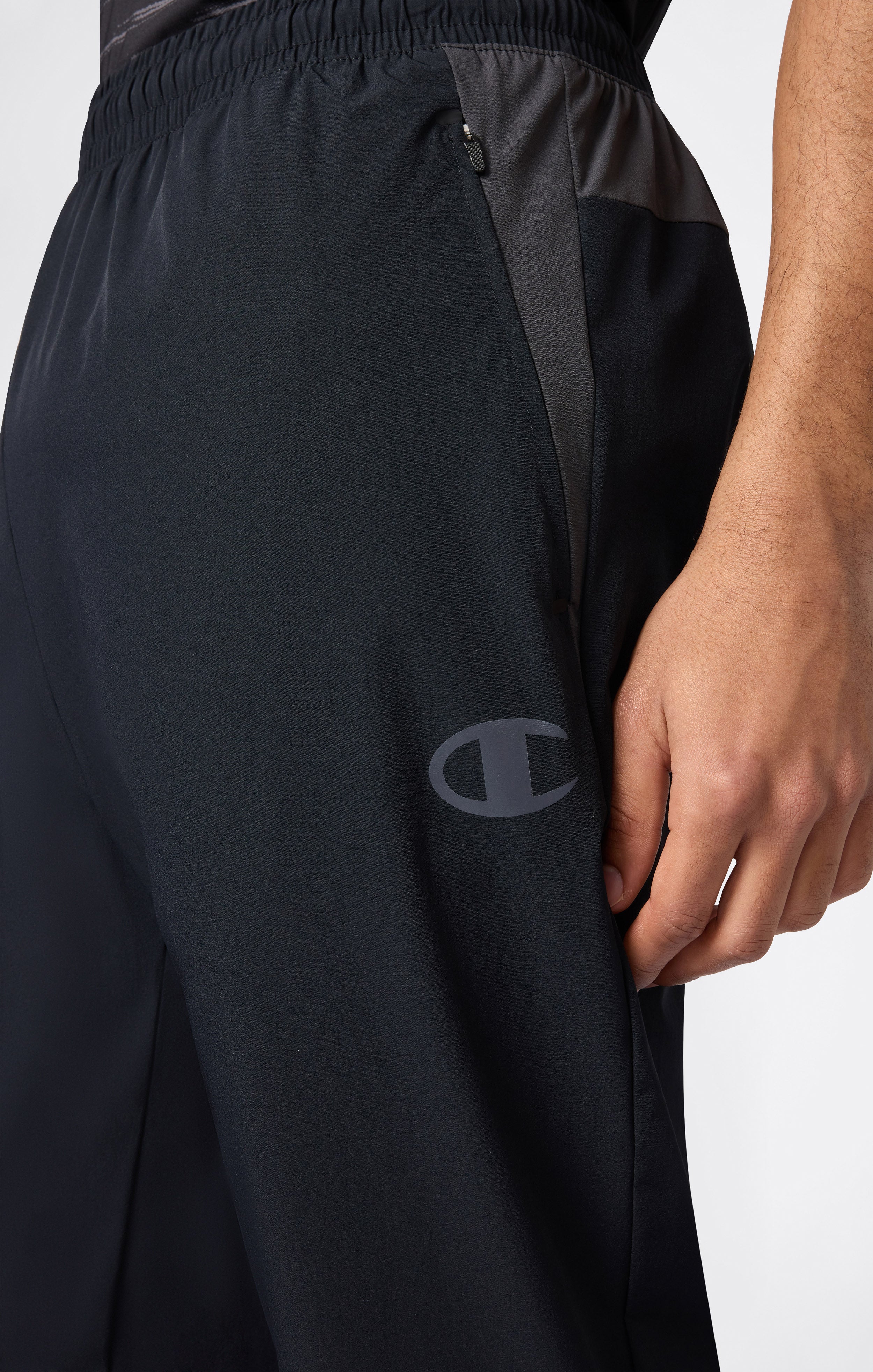 Pantalon Homme à Ourlet Droit en Tissu Stretch