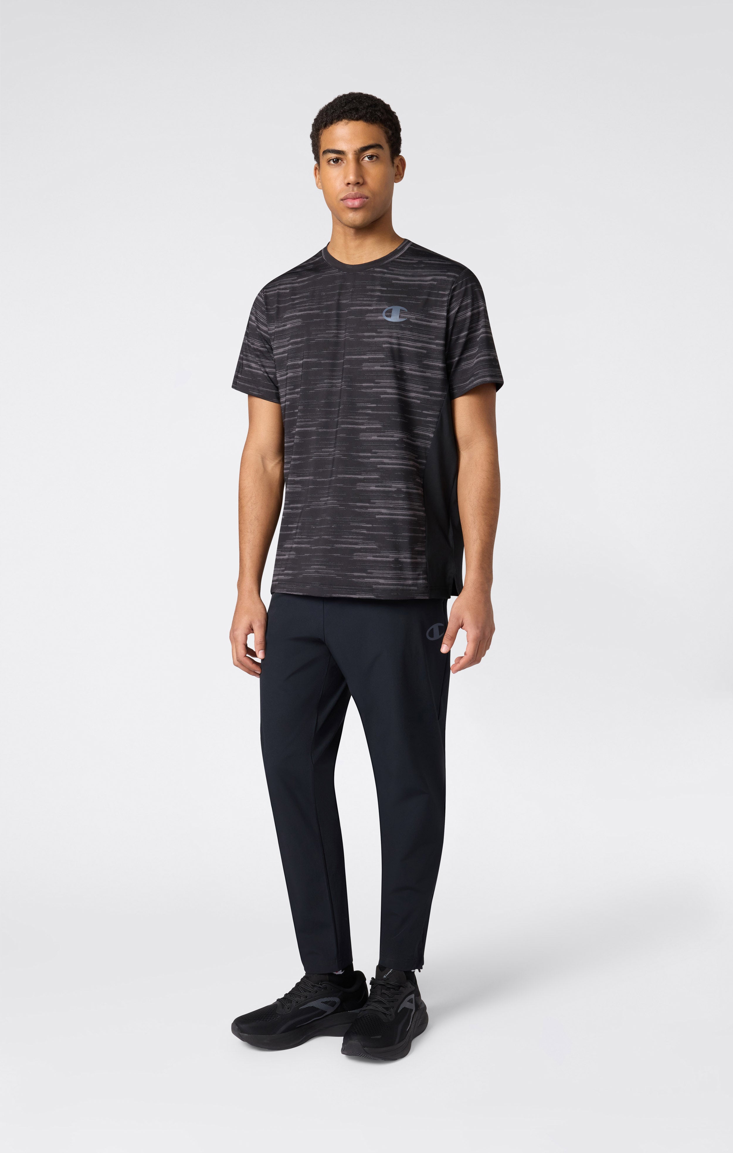 Pantalon Homme à Ourlet Droit en Tissu Stretch