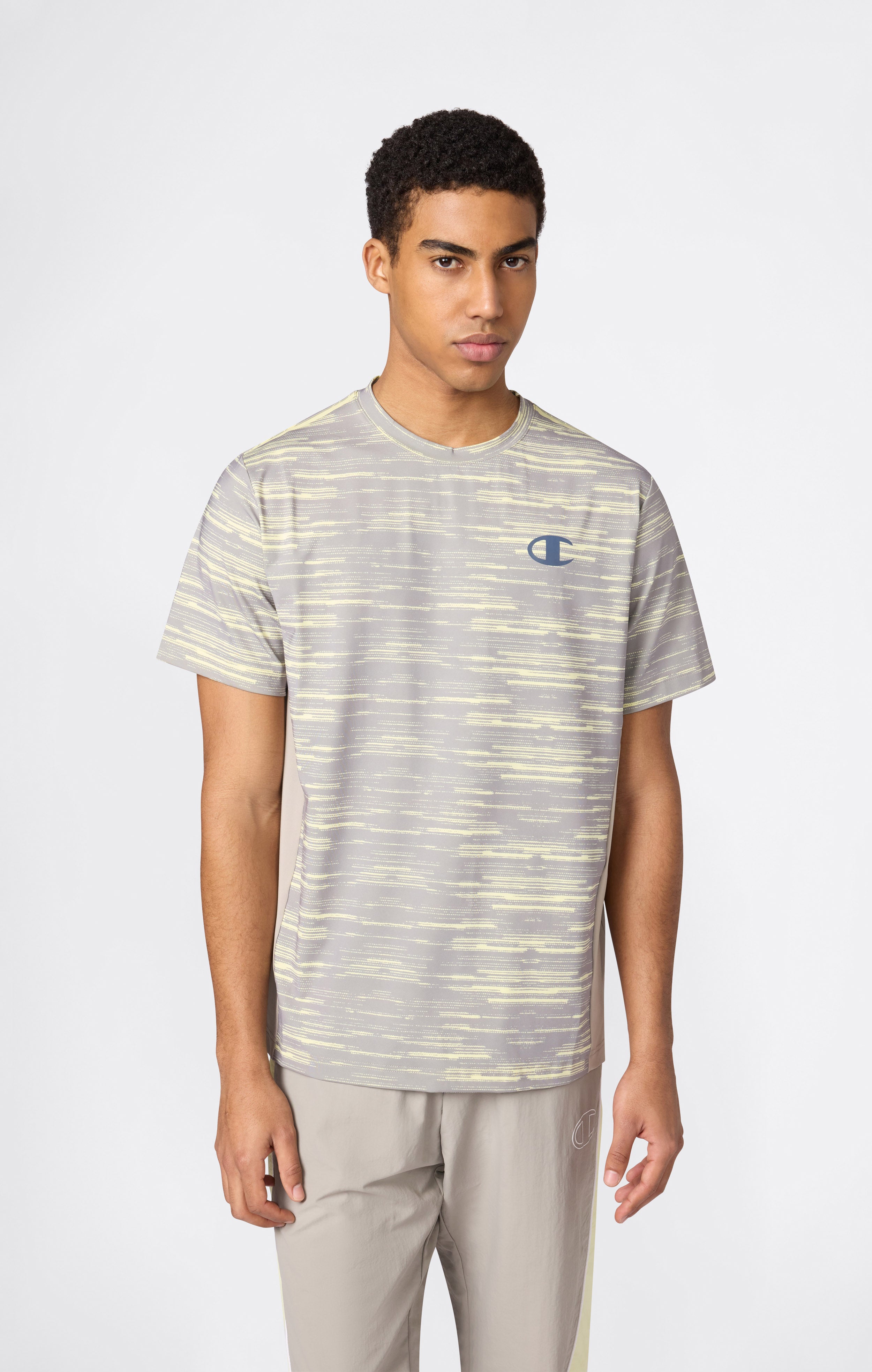 Quick-Dry Trainings-T-Shirt mit Allover-Print für Herren