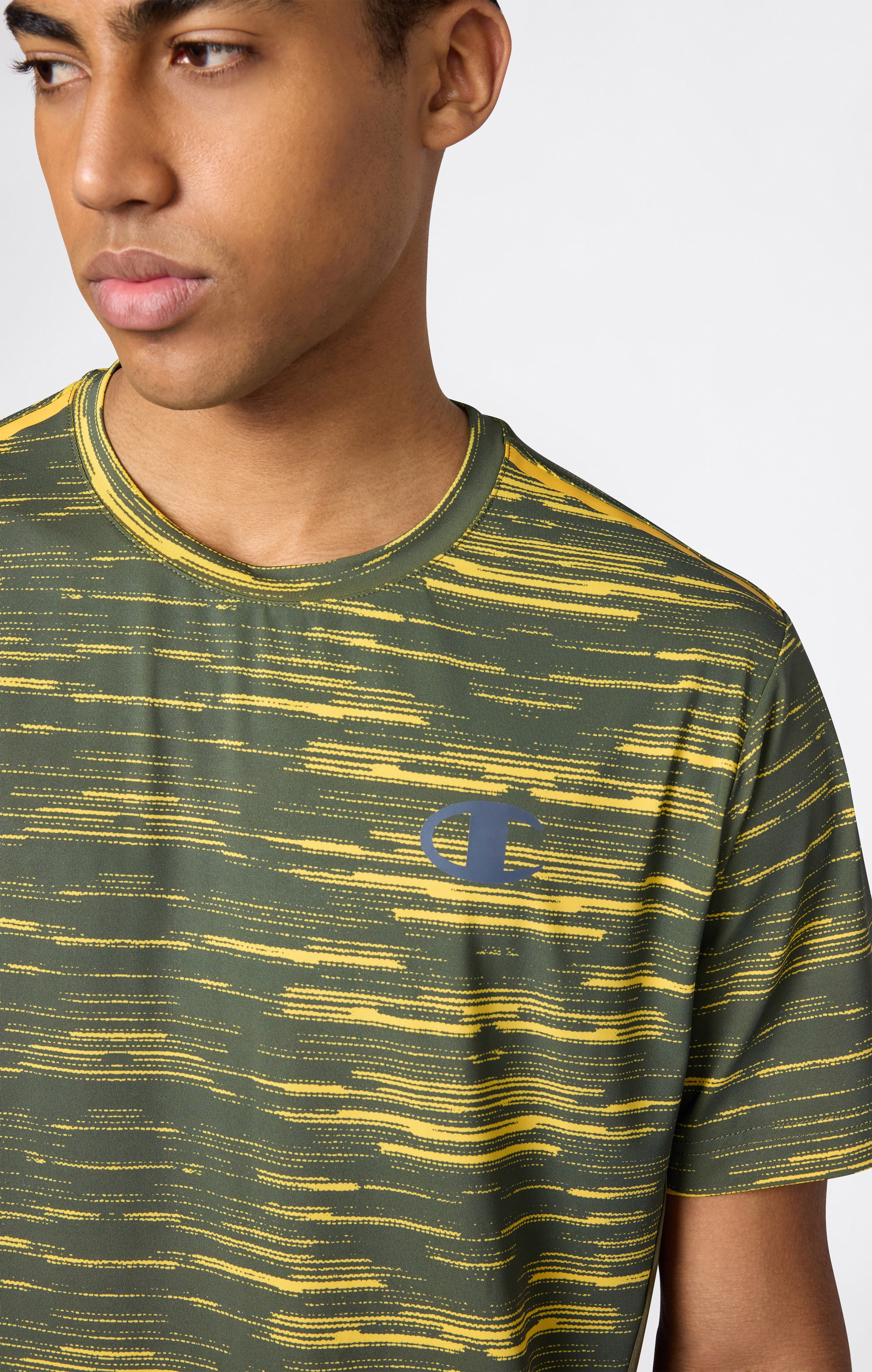 Quick-Dry Trainings-T-Shirt mit Allover-Print für Herren