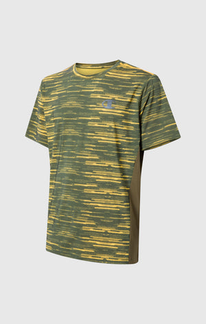 Quick-Dry Trainings-T-Shirt mit Allover-Print für Herren