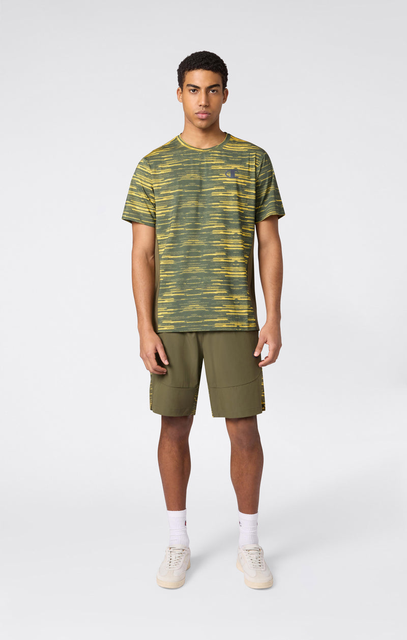 Quick-Dry Trainings-T-Shirt mit Allover-Print für Herren