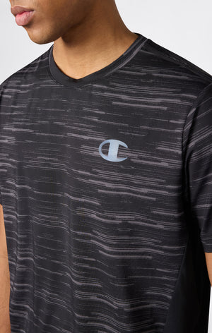 Quick-Dry Trainings-T-Shirt mit Allover-Print für Herren