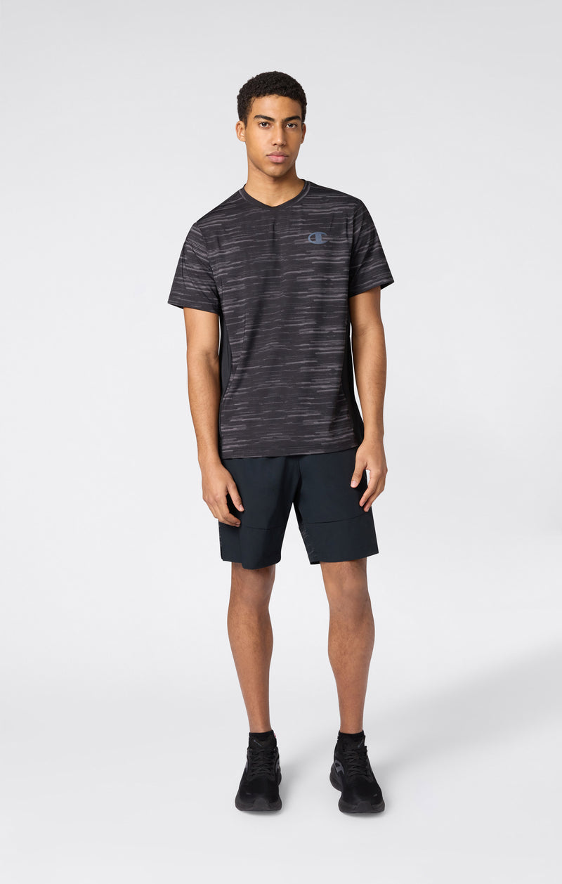 Quick-Dry Trainings-T-Shirt mit Allover-Print für Herren