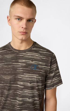 Quick-Dry Trainings-T-Shirt mit Allover-Print für Herren