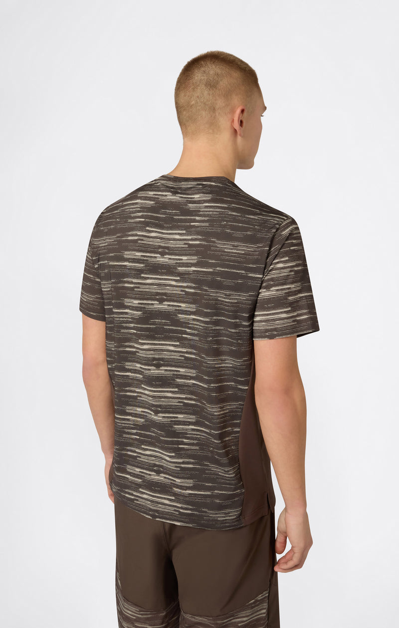 Quick-Dry Trainings-T-Shirt mit Allover-Print für Herren