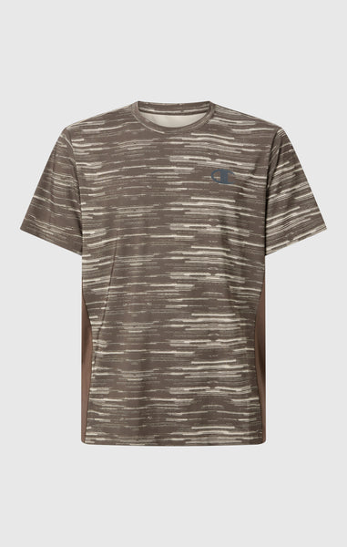 T-shirt da Allenamento Quick-Dry con Stampa Allover da Uomo