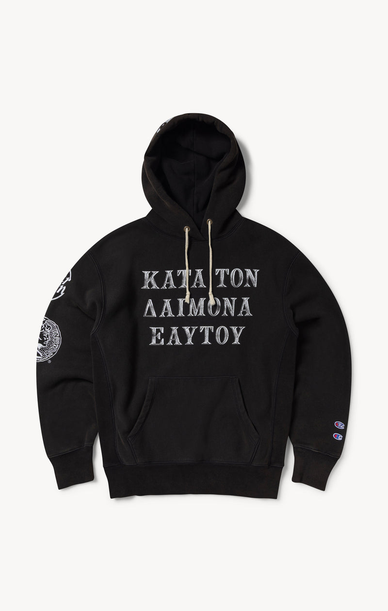 Sweat à capuche à graphique Aries x Champion unisexe