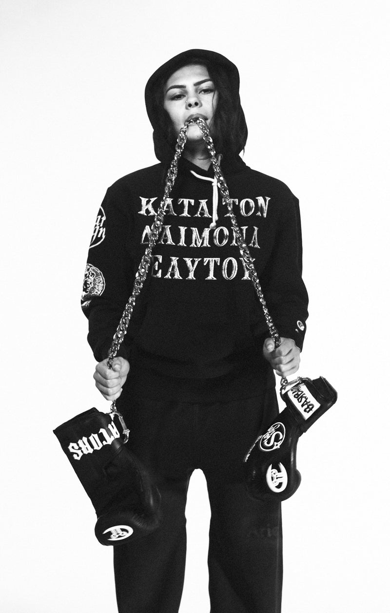 Sweat à capuche à graphique Aries x Champion unisexe