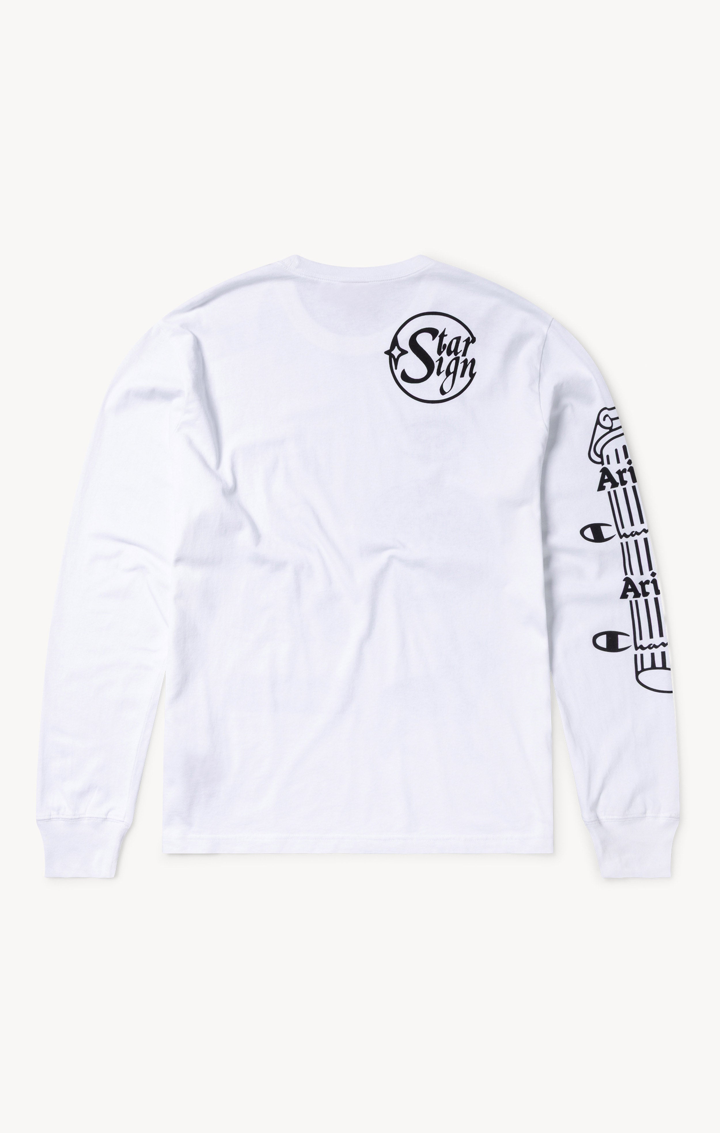 T-shirt manches longues à graphique Aries x Champion unisexe