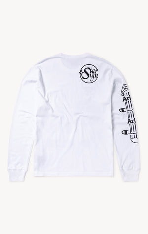 T-shirt manches longues à graphique Aries x Champion unisexe