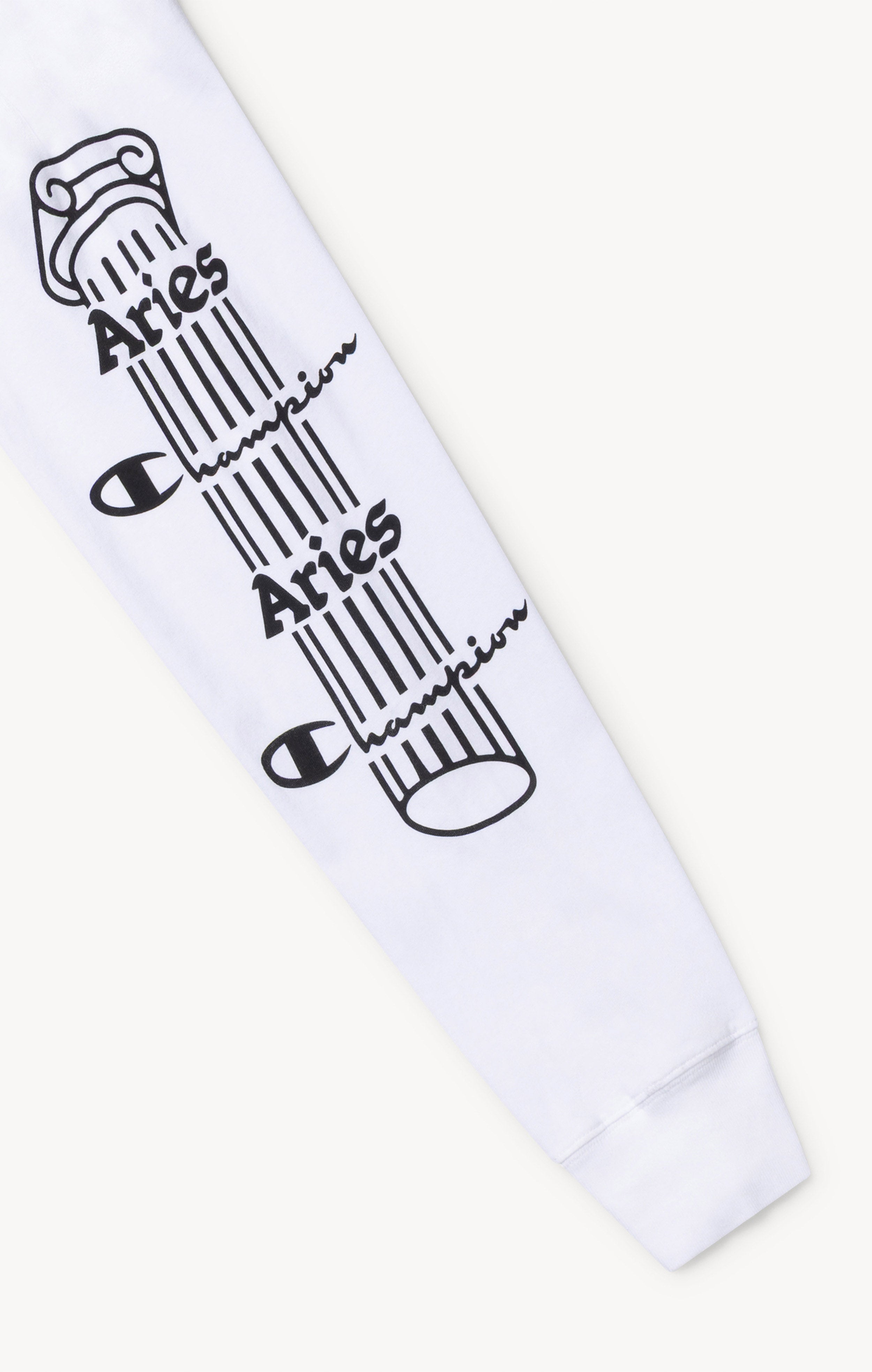 T-shirt manches longues à graphique Aries x Champion unisexe