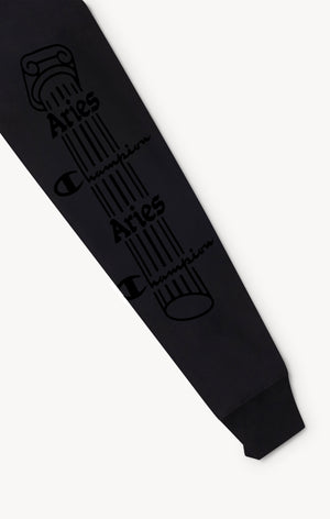 T-shirt manches longues avec logo Aries x Champion unisexe