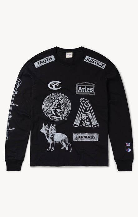 Unisex Graphic Long Sleeve T-Shirt Aries x Champion