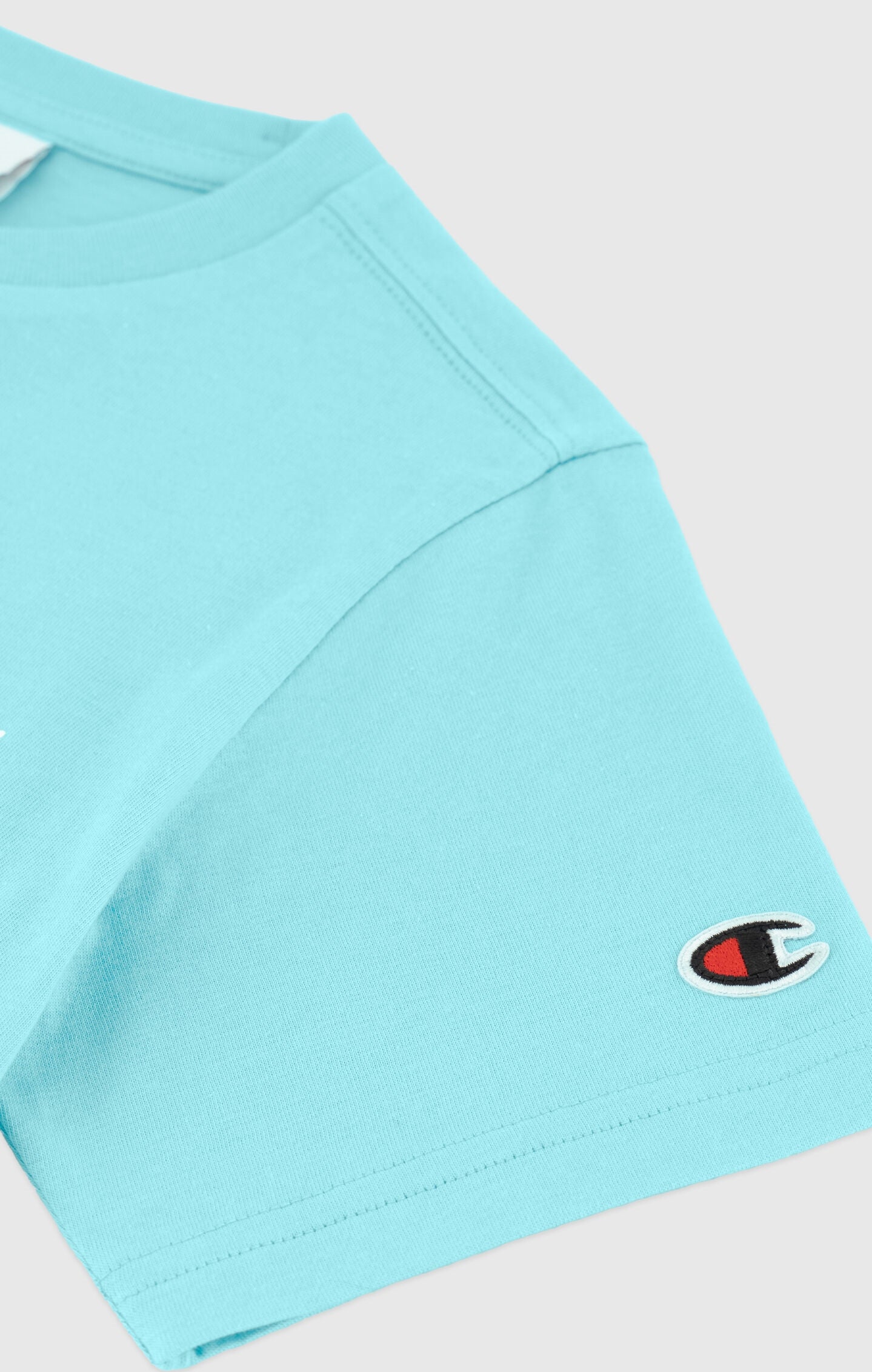 Camiseta de algodón con logotipo grande para niño